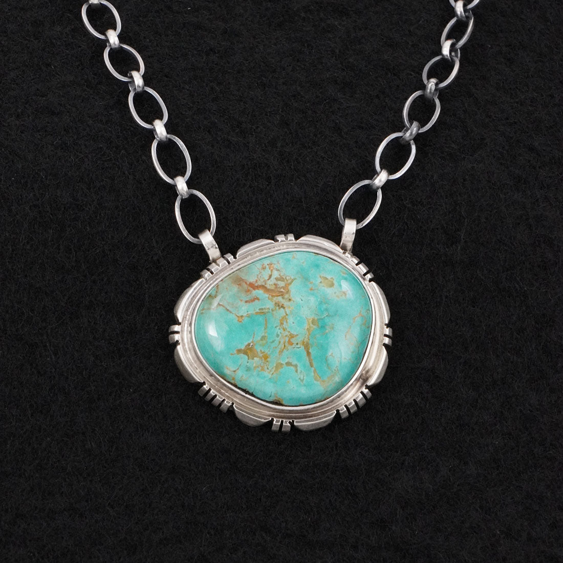 Thomas Francisco Turquoise & Sterling Silver Necklace