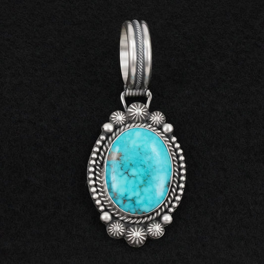 Michael Calladitto Turquoise & Sterling Silver Pendant