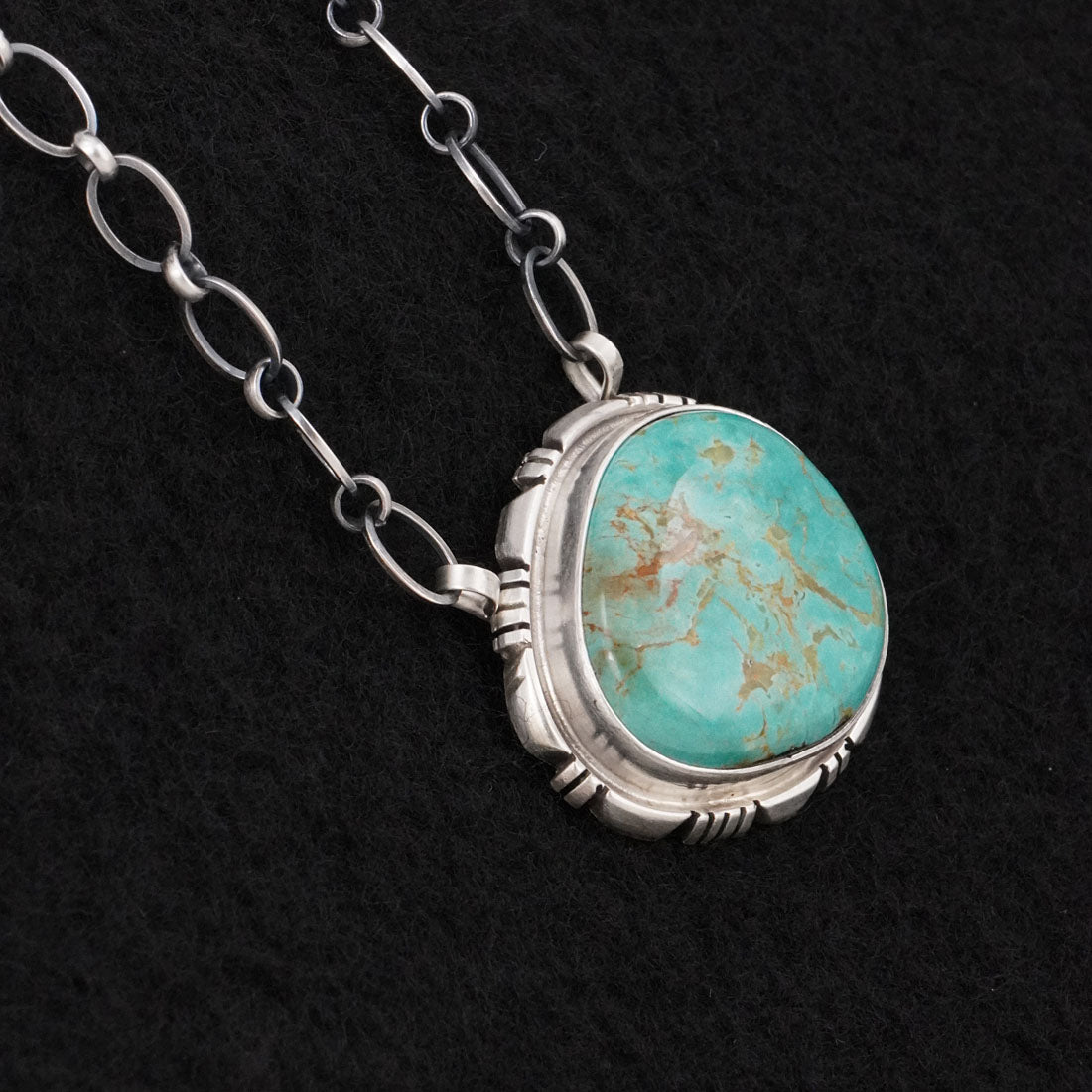 Thomas Francisco Turquoise & Sterling Silver Necklace