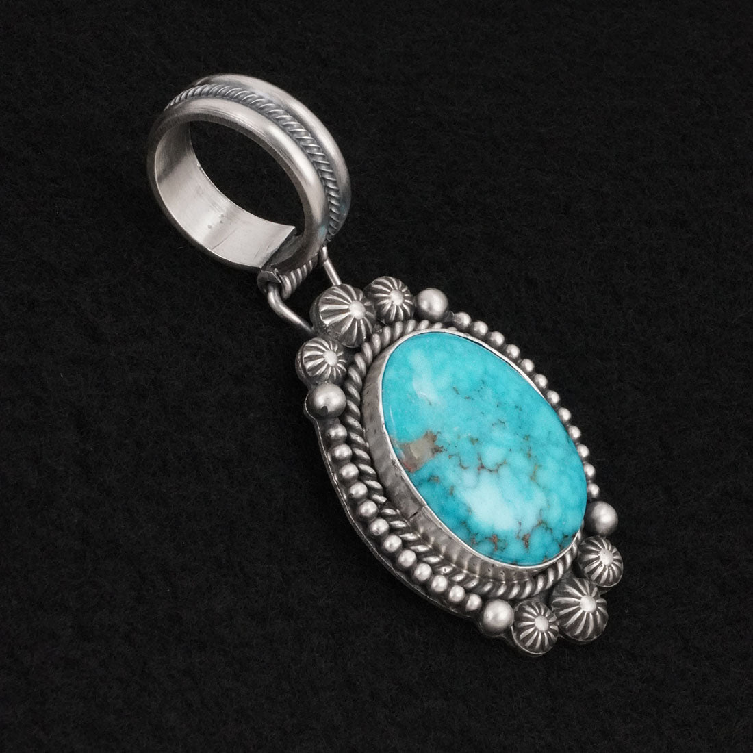Michael Calladitto Turquoise & Sterling Silver Pendant