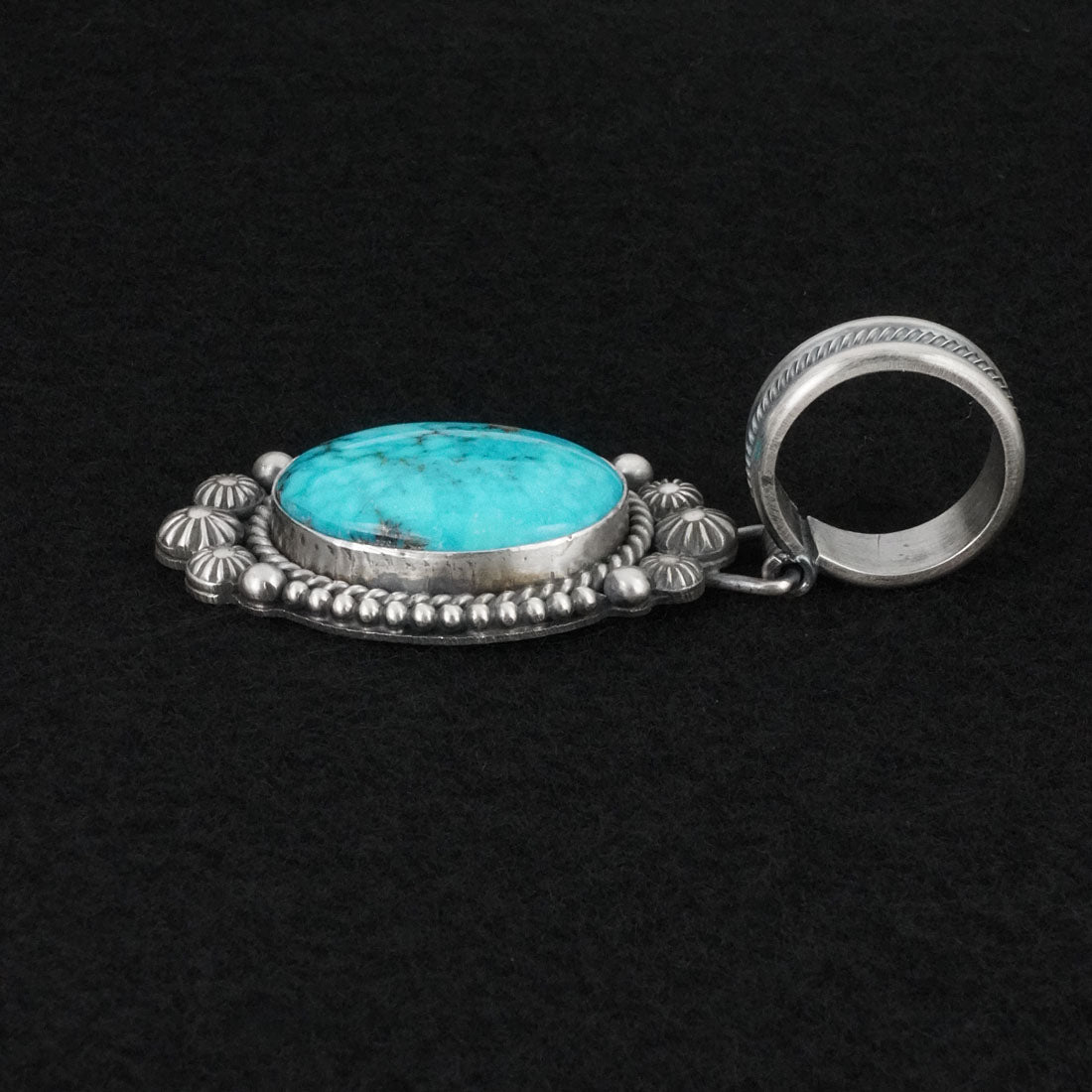 Michael Calladitto Turquoise & Sterling Silver Pendant