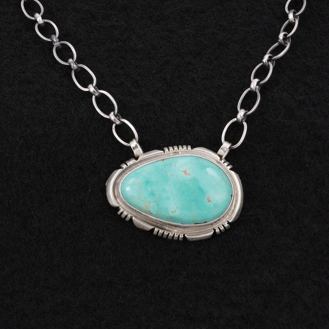 Thomas Francisco Turquoise & Sterling Silver Necklace