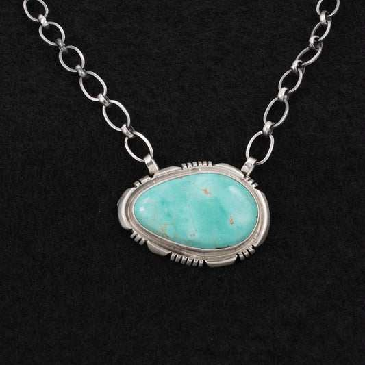 Thomas Francisco Turquoise & Sterling Silver Necklace