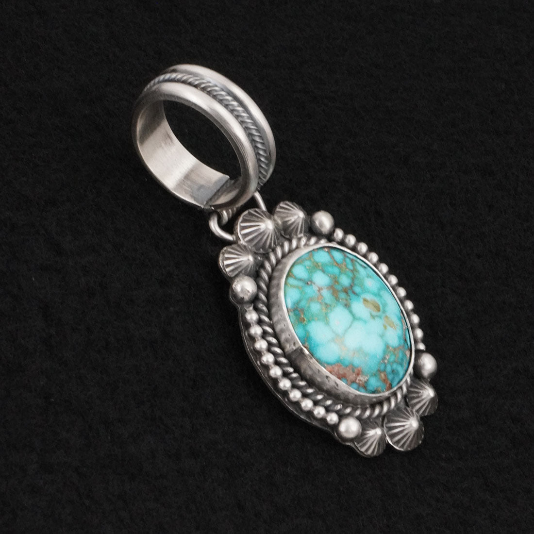 Michael Calladitto Turquoise & Sterling Silver Pendant