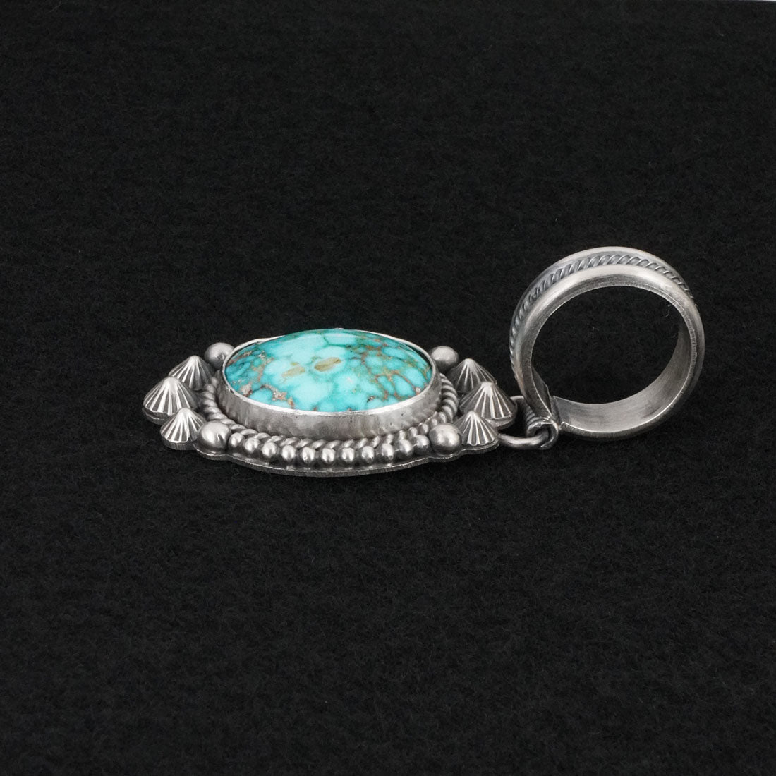 Michael Calladitto Turquoise & Sterling Silver Pendant
