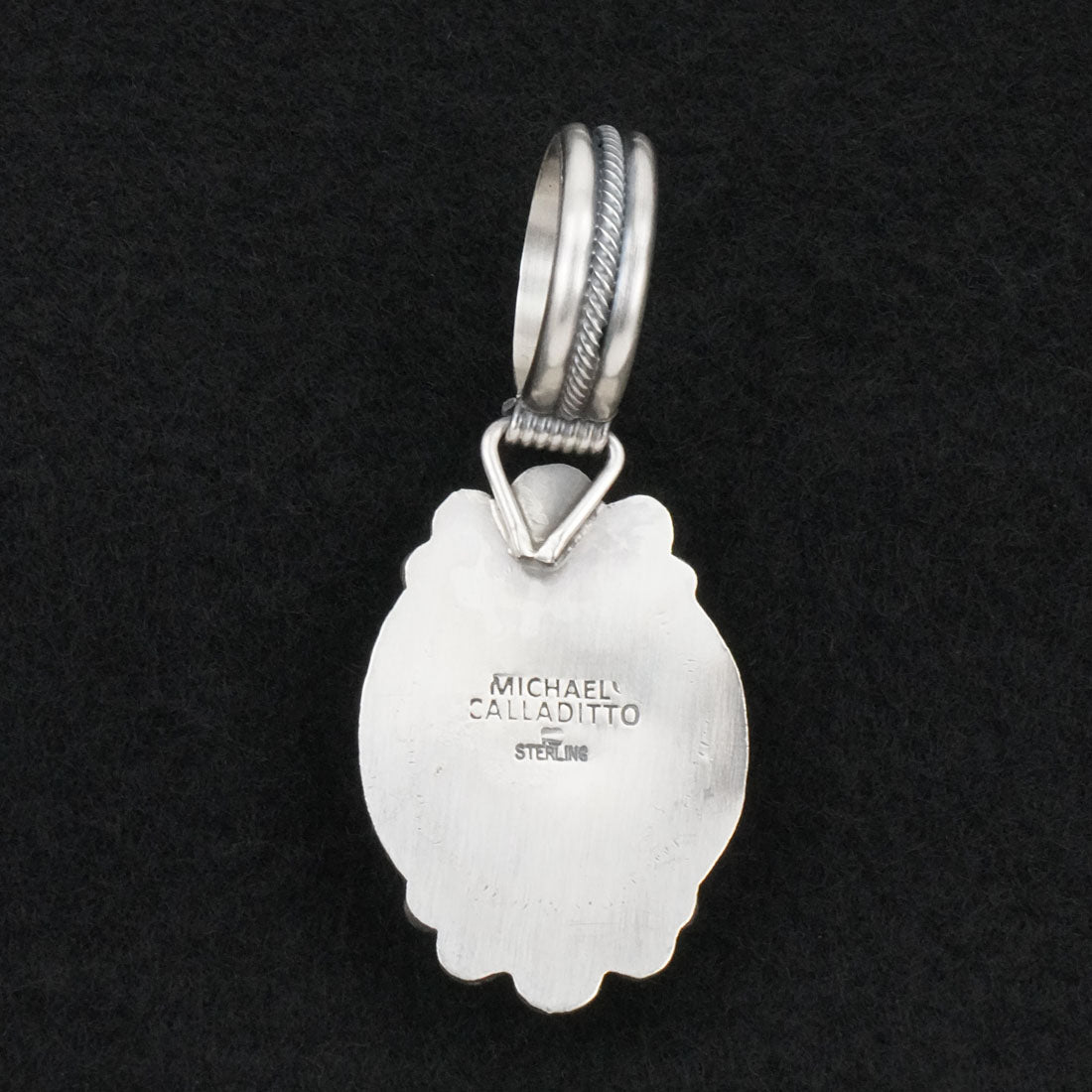 Michael Calladitto Turquoise & Sterling Silver Pendant