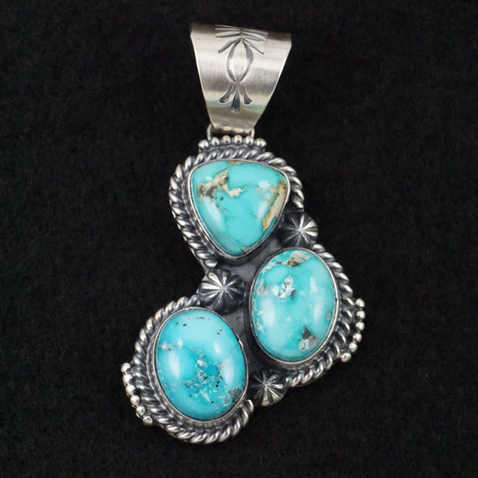 Raymond Delgarito Turquoise & Sterling Silver Pendant