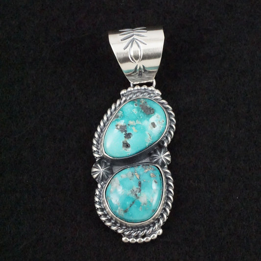 Raymond Delgarito Turquoise & Sterling Silver Pendant