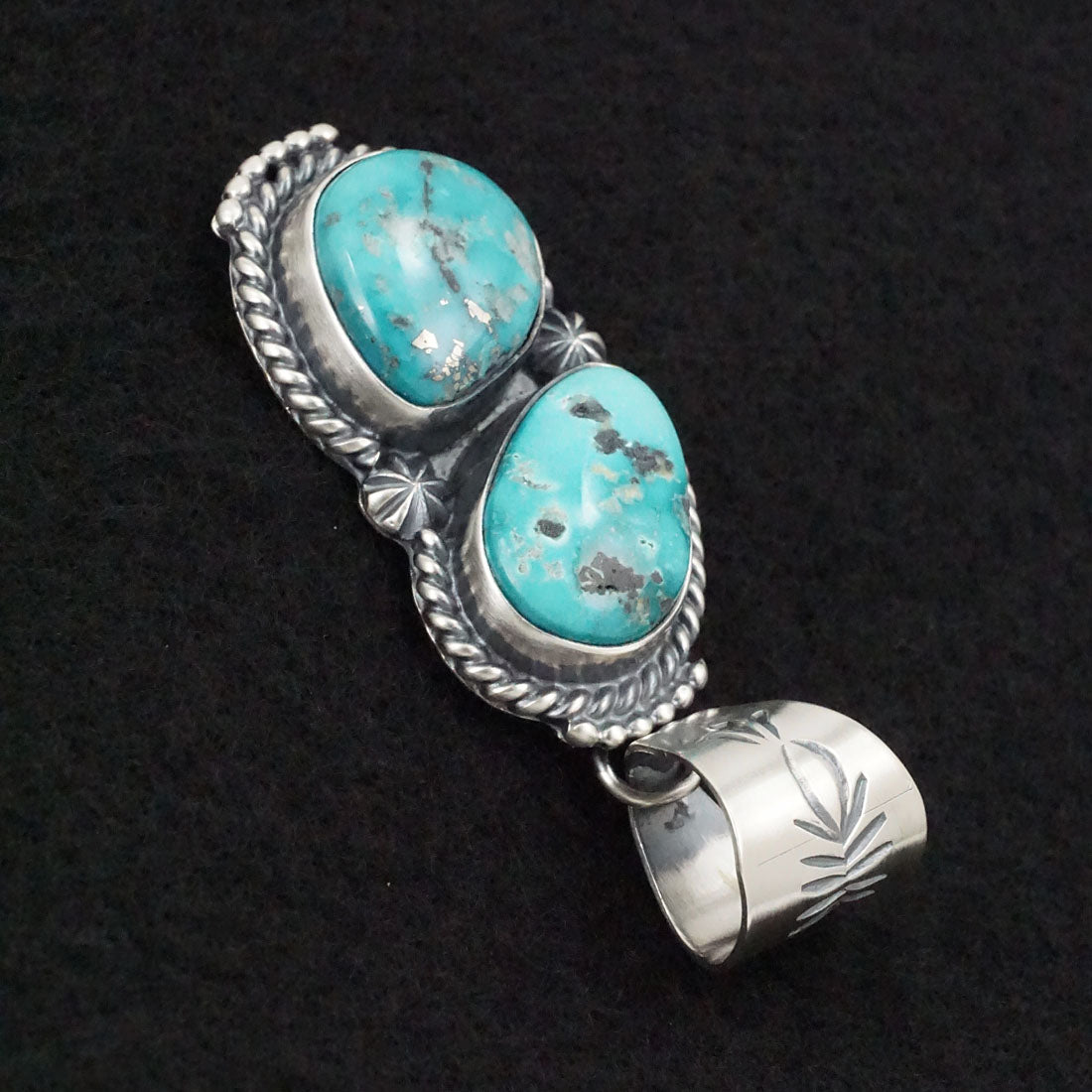 Raymond Delgarito Turquoise & Sterling Silver Pendant