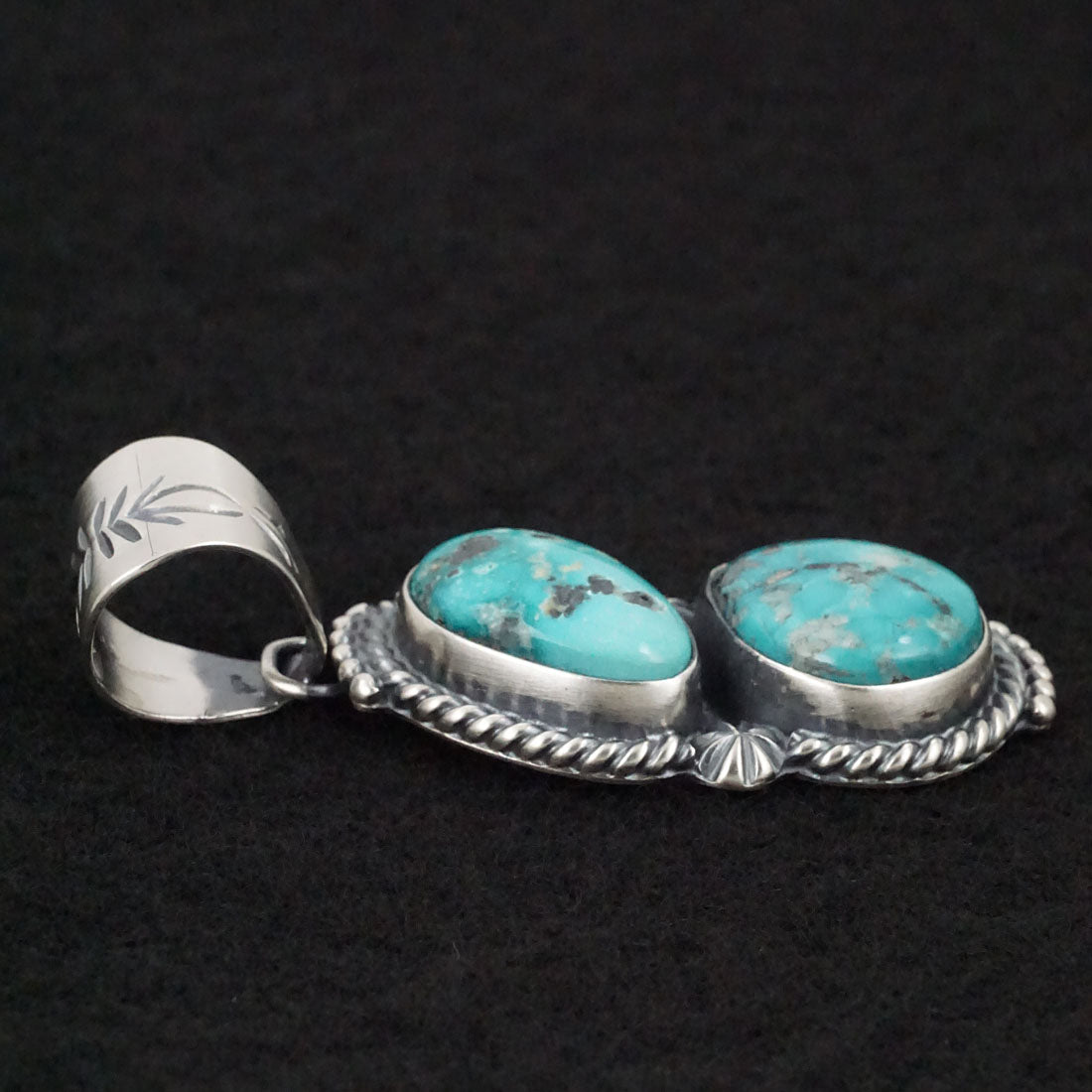 Raymond Delgarito Turquoise & Sterling Silver Pendant