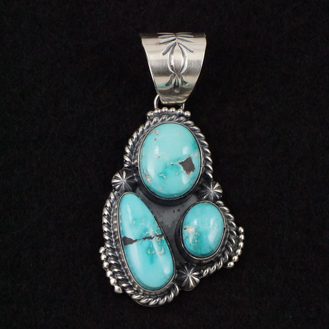 Raymond Delgarito Turquoise & Sterling Silver Pendant