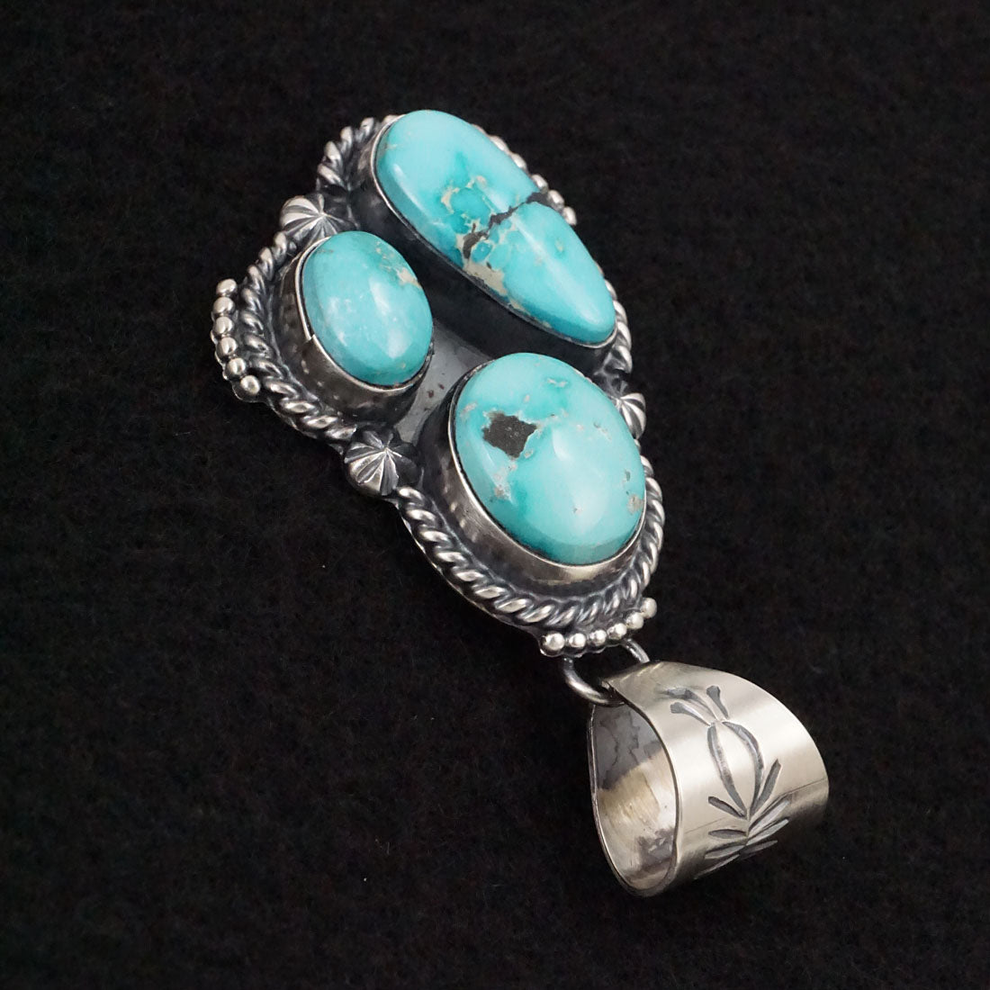 Raymond Delgarito Turquoise & Sterling Silver Pendant