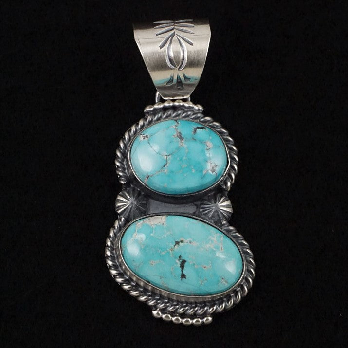 Raymond Delgarito Turquoise & Sterling Silver Pendant