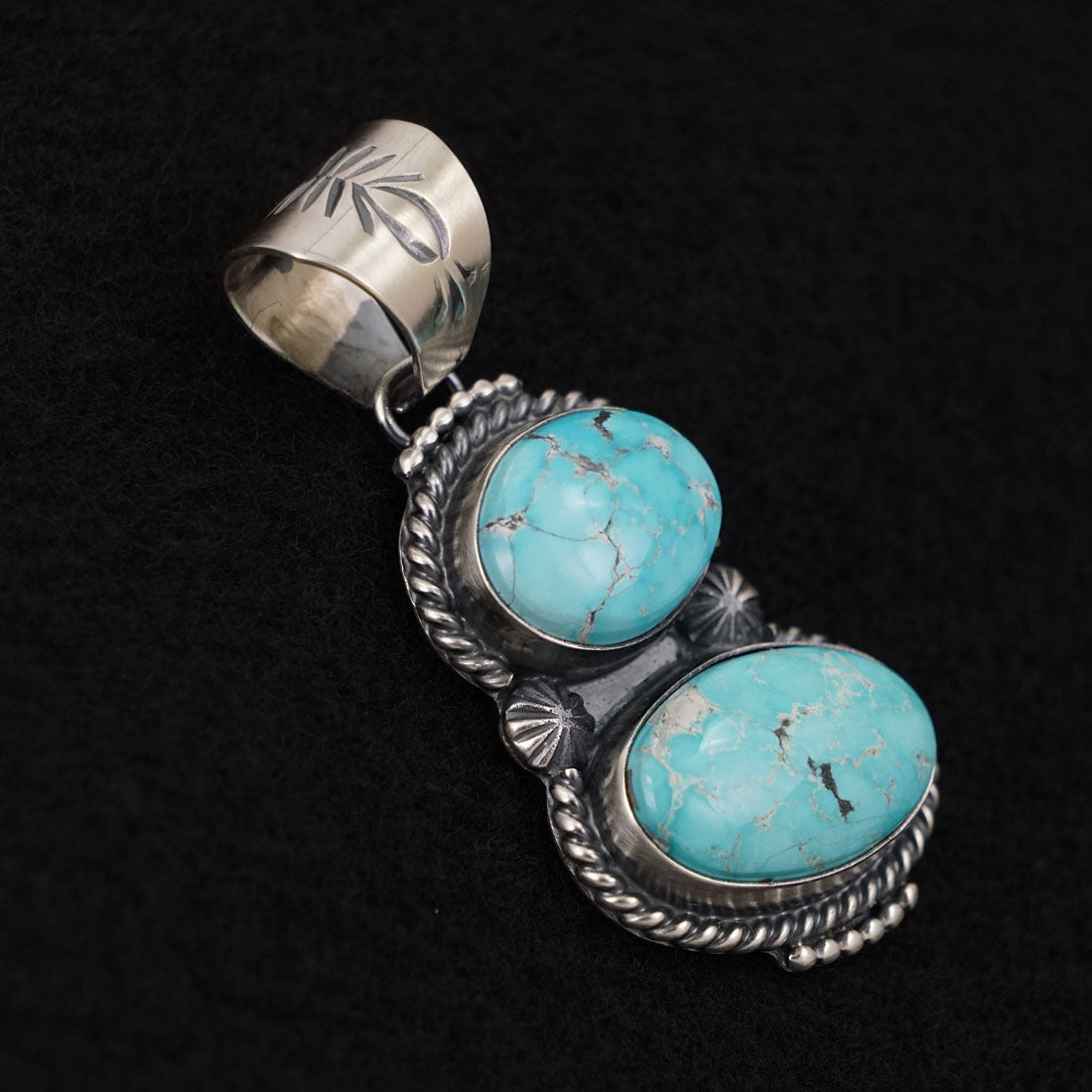 Raymond Delgarito Turquoise & Sterling Silver Pendant