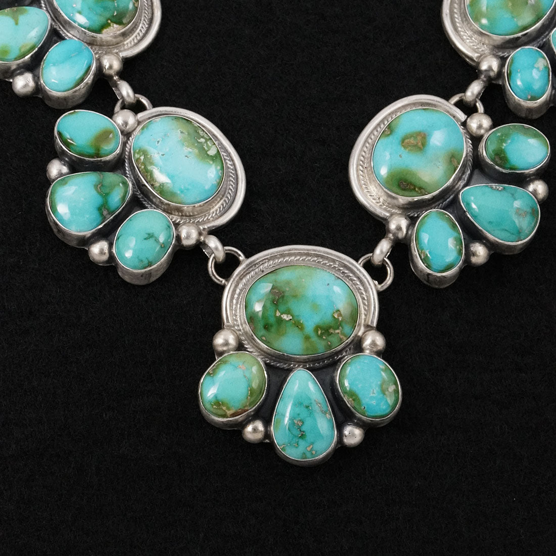 Kathleen Livingston Turquoise & Sterling Silver Necklace Set