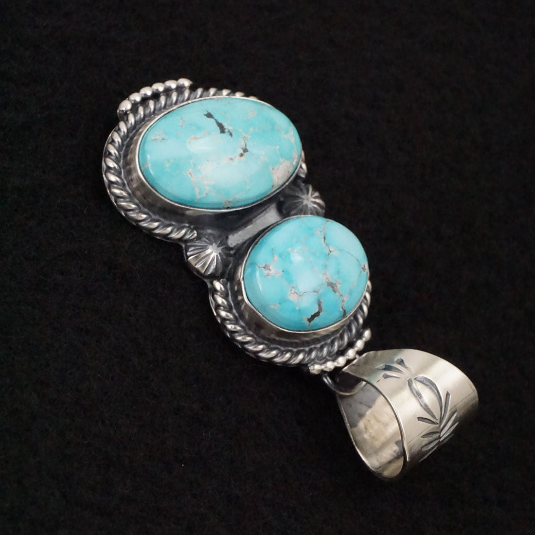 Raymond Delgarito Turquoise & Sterling Silver Pendant