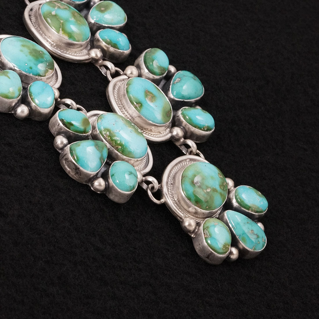 Kathleen Livingston Turquoise & Sterling Silver Necklace Set