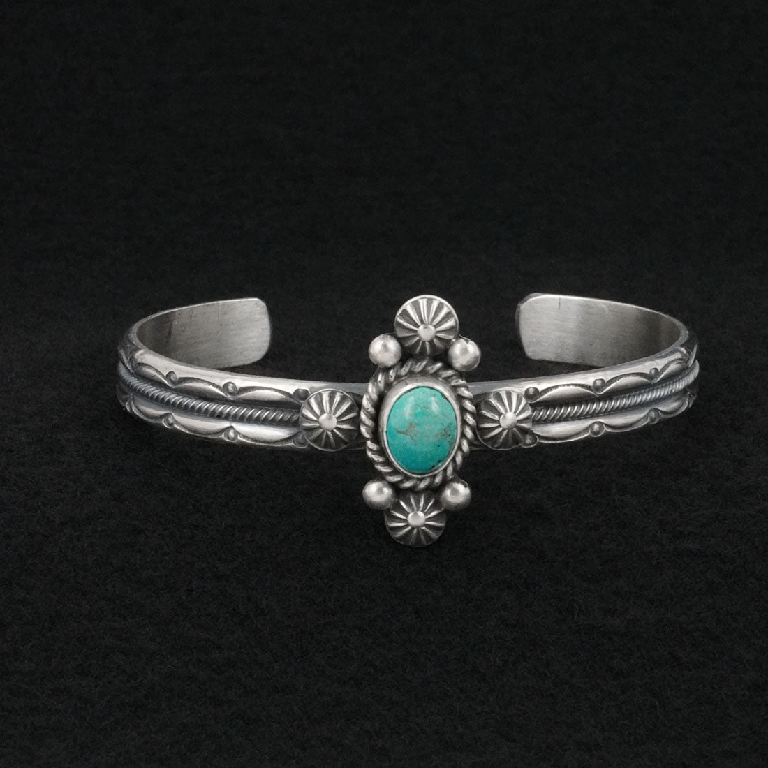 Michael Calladitto Turquoise & Sterling Silver Bracelet