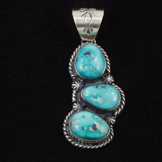 Raymond Delgarito Turquoise & Sterling Silver Pendant