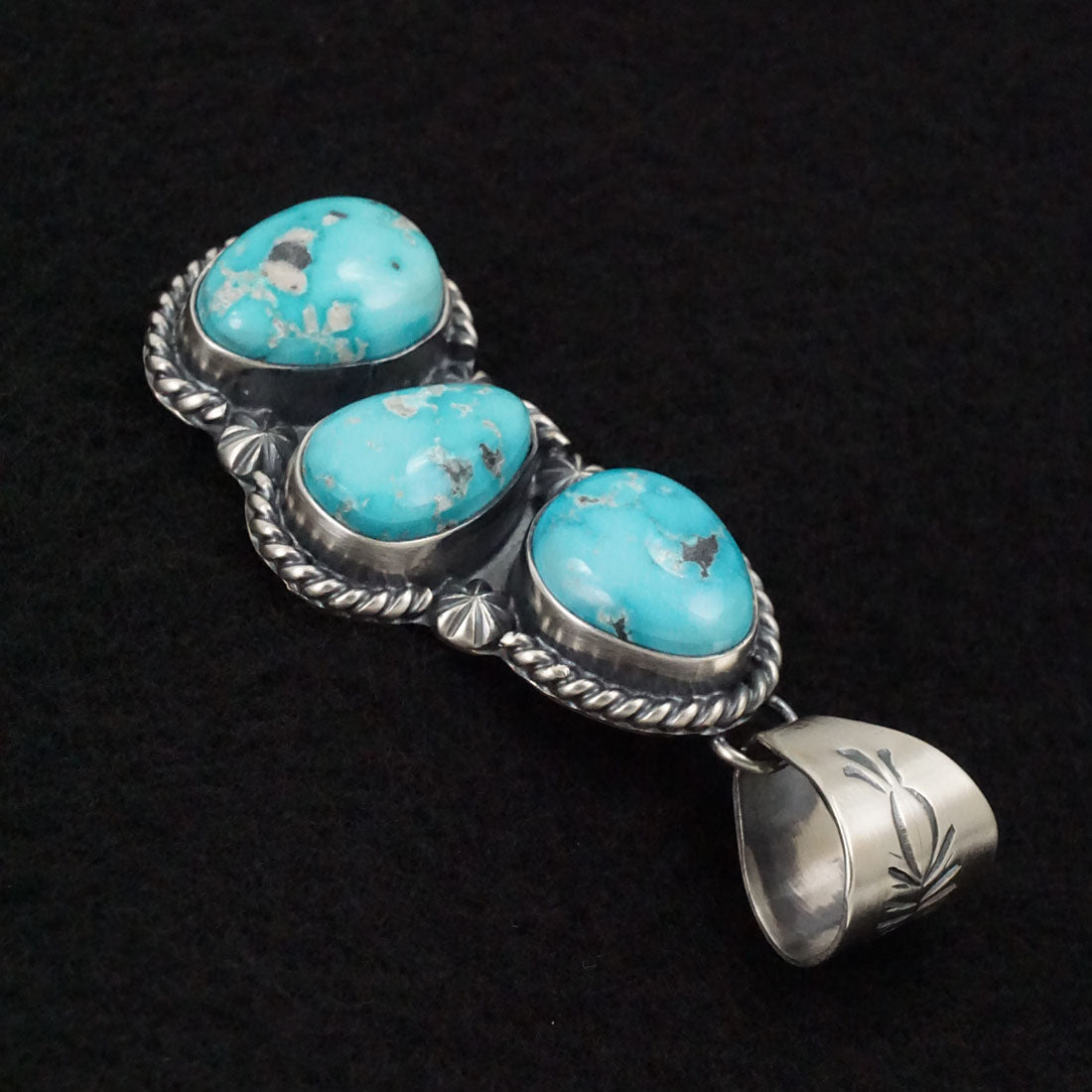 Raymond Delgarito Turquoise & Sterling Silver Pendant