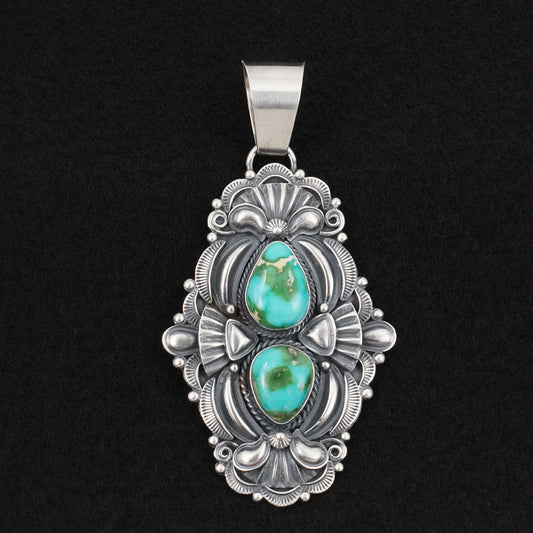Derrick Gordon Turquoise & Sterling Silver Pendant
