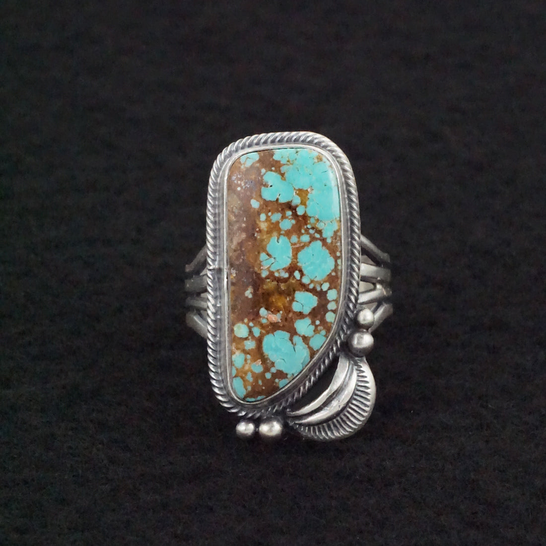 Randy Boyd Turquoise & Sterling Silver Ring Size 8.5