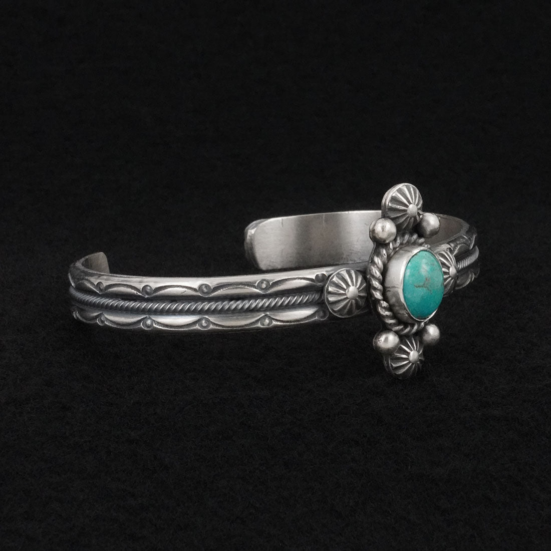Michael Calladitto Turquoise & Sterling Silver Bracelet