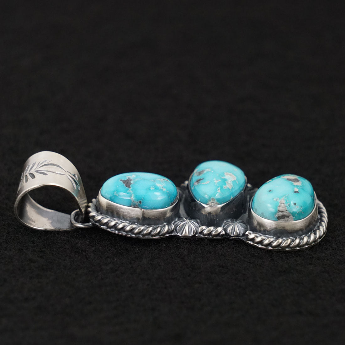 Raymond Delgarito Turquoise & Sterling Silver Pendant