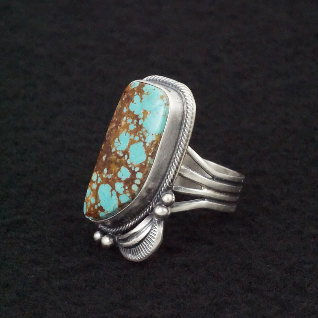 Randy Boyd Turquoise & Sterling Silver Ring Size 8.5