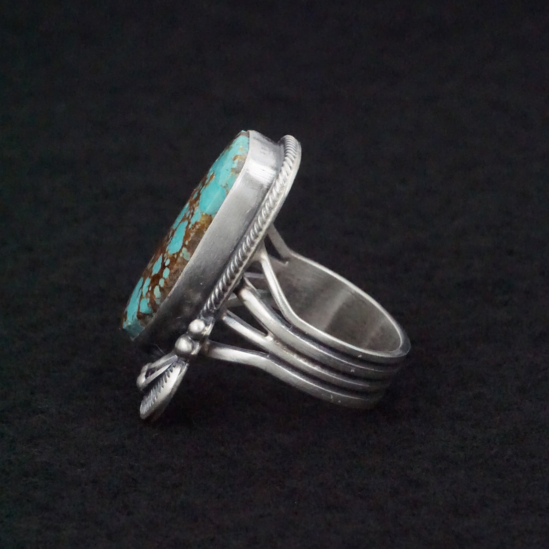 Randy Boyd Turquoise & Sterling Silver Ring Size 8.5