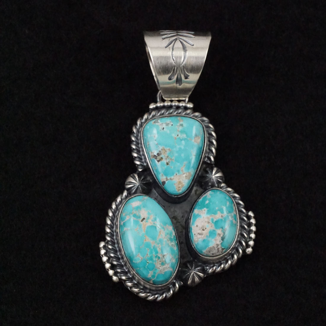 Raymond Delgarito Turquoise & Sterling Silver Pendant