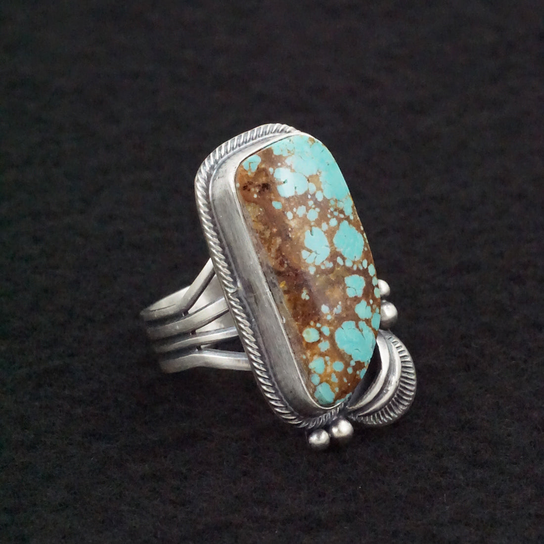 Randy Boyd Turquoise & Sterling Silver Ring Size 8.5