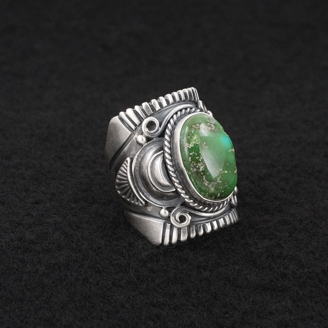 Derrick Gordon Turquoise & Sterling Silver Ring Sz. 7