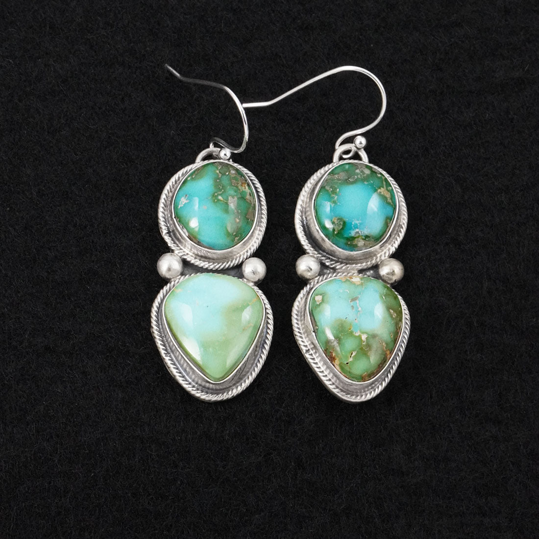 Bobby Johnson Turquoise & Sterling Silver Necklace Set