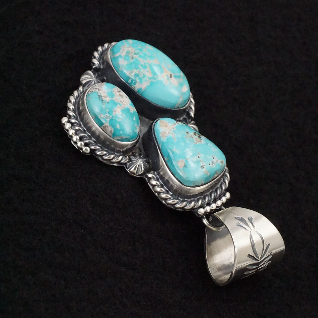 Raymond Delgarito Turquoise & Sterling Silver Pendant