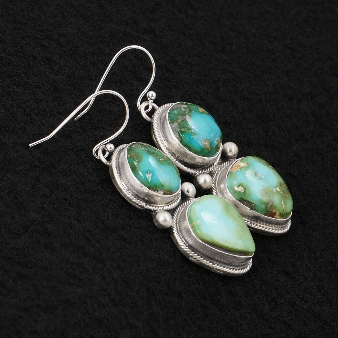 Bobby Johnson Turquoise & Sterling Silver Necklace Set