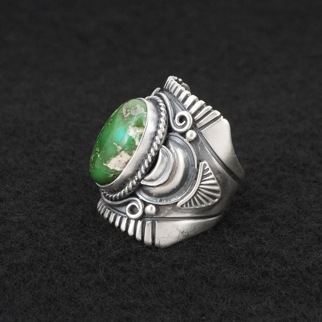 Derrick Gordon Turquoise & Sterling Silver Ring Sz. 7