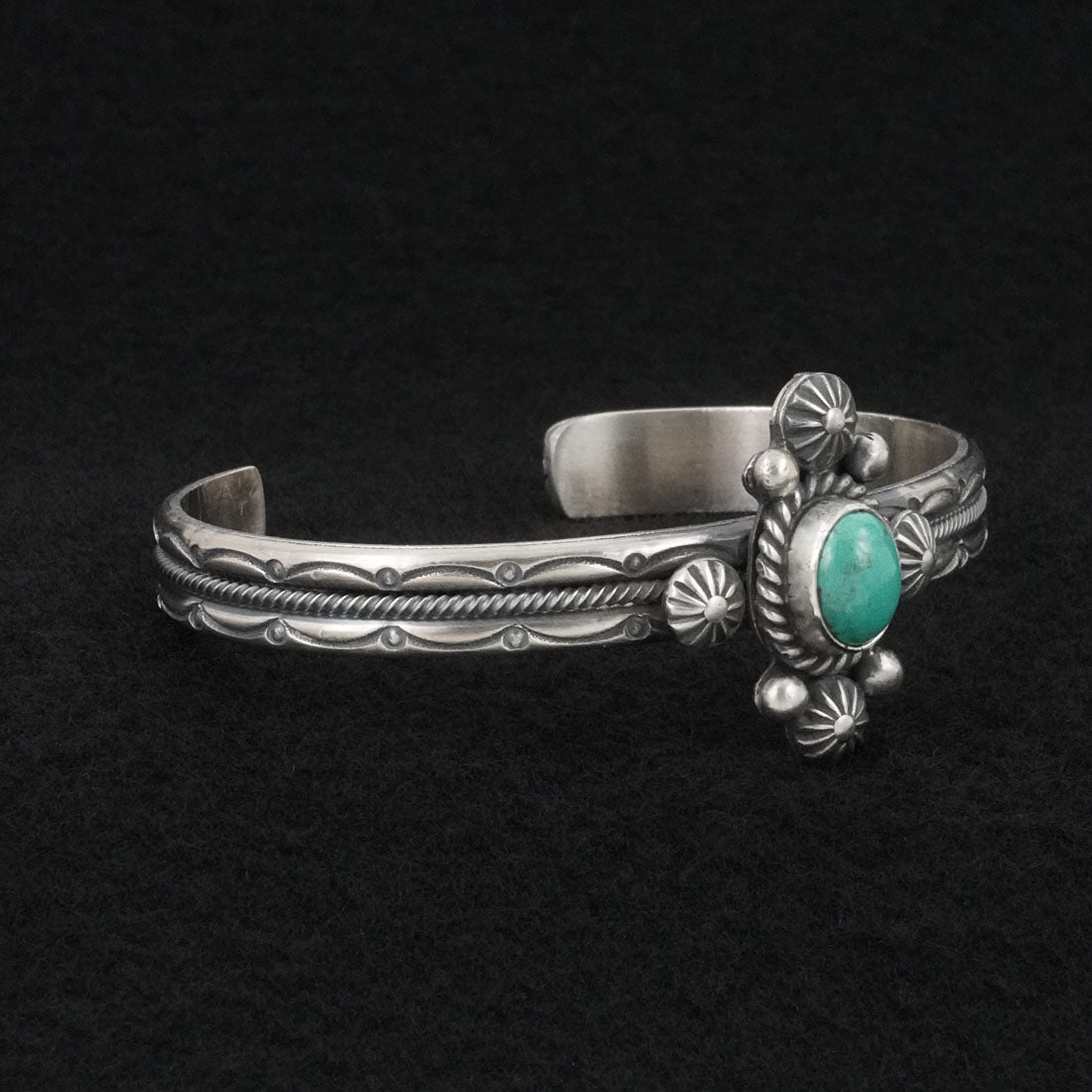 Michael Calladitto Turquoise & Sterling Silver Bracelet