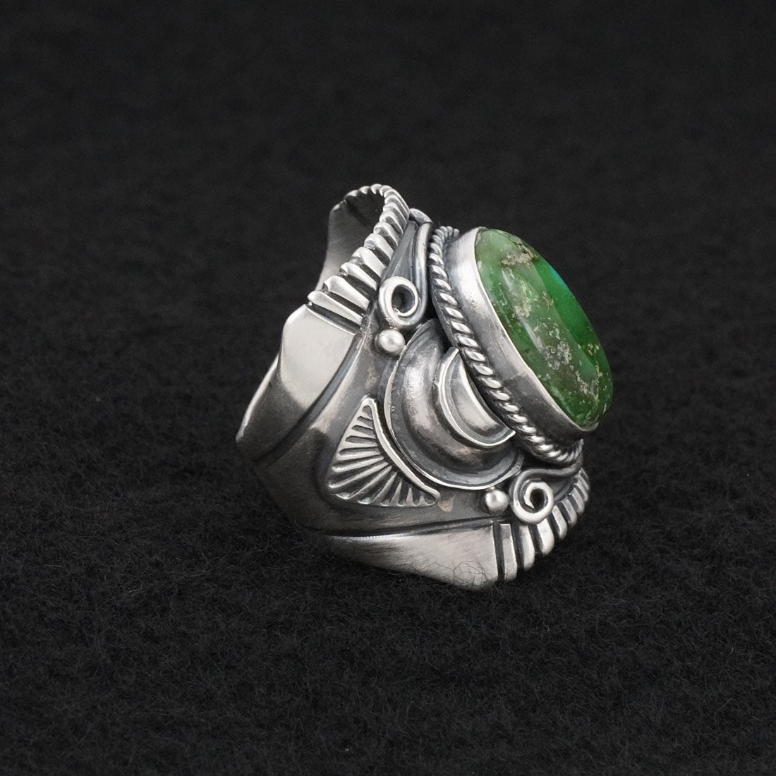 Derrick Gordon Turquoise & Sterling Silver Ring Sz. 7