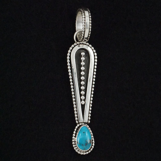 Jonathan Nez Turquoise & Sterling Silver Pendant