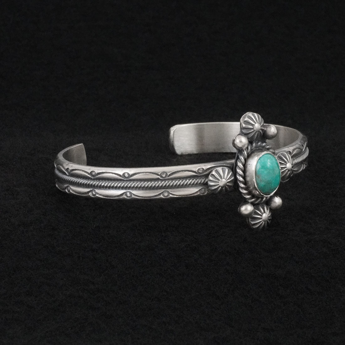 Michael Calladitto Turquoise & Sterling Silver Bracelet
