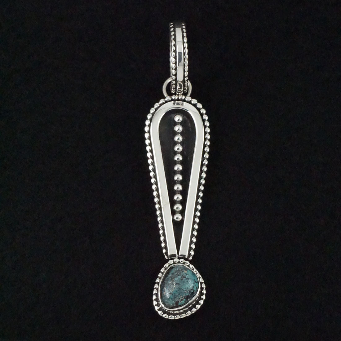 Jonathan Nez Turquoise & Sterling Silver Pendant