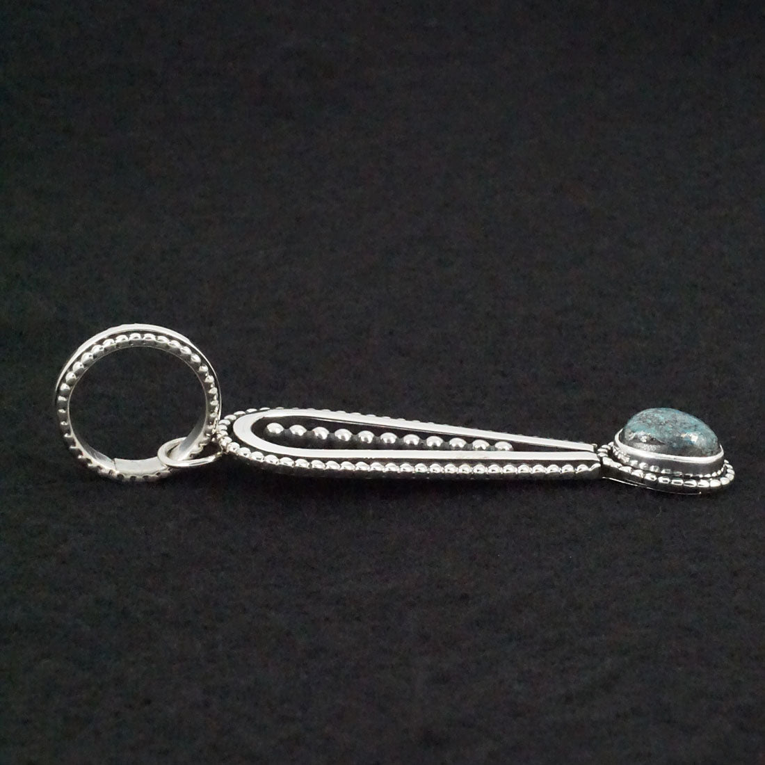 Jonathan Nez Turquoise & Sterling Silver Pendant