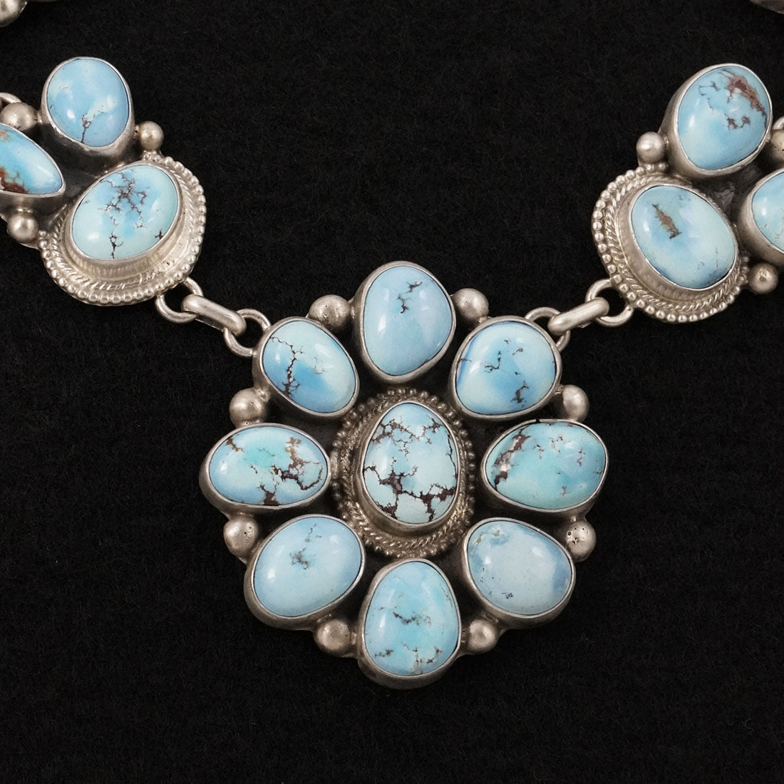 Kathleen Livingston Turquoise & Sterling Silver Necklace Set