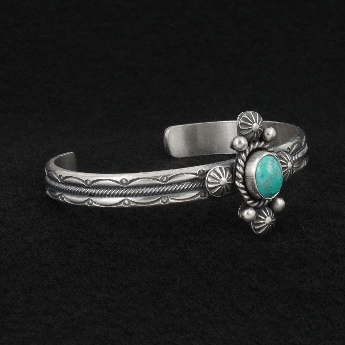 Michael Calladitto Turquoise & Sterling Silver Bracelet