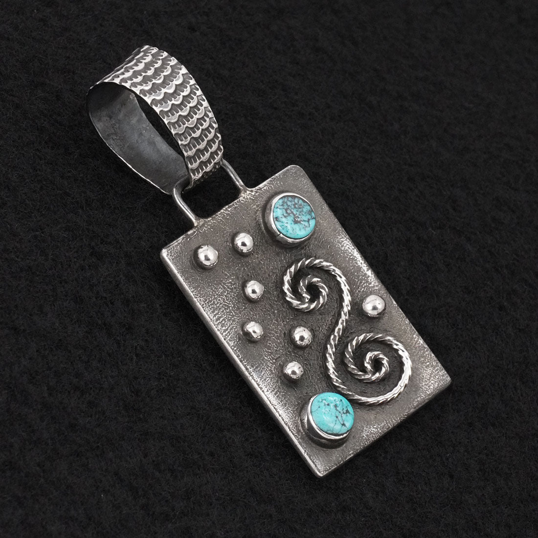 Ernest Rangel Turquoise & Sterling Silver Pendant