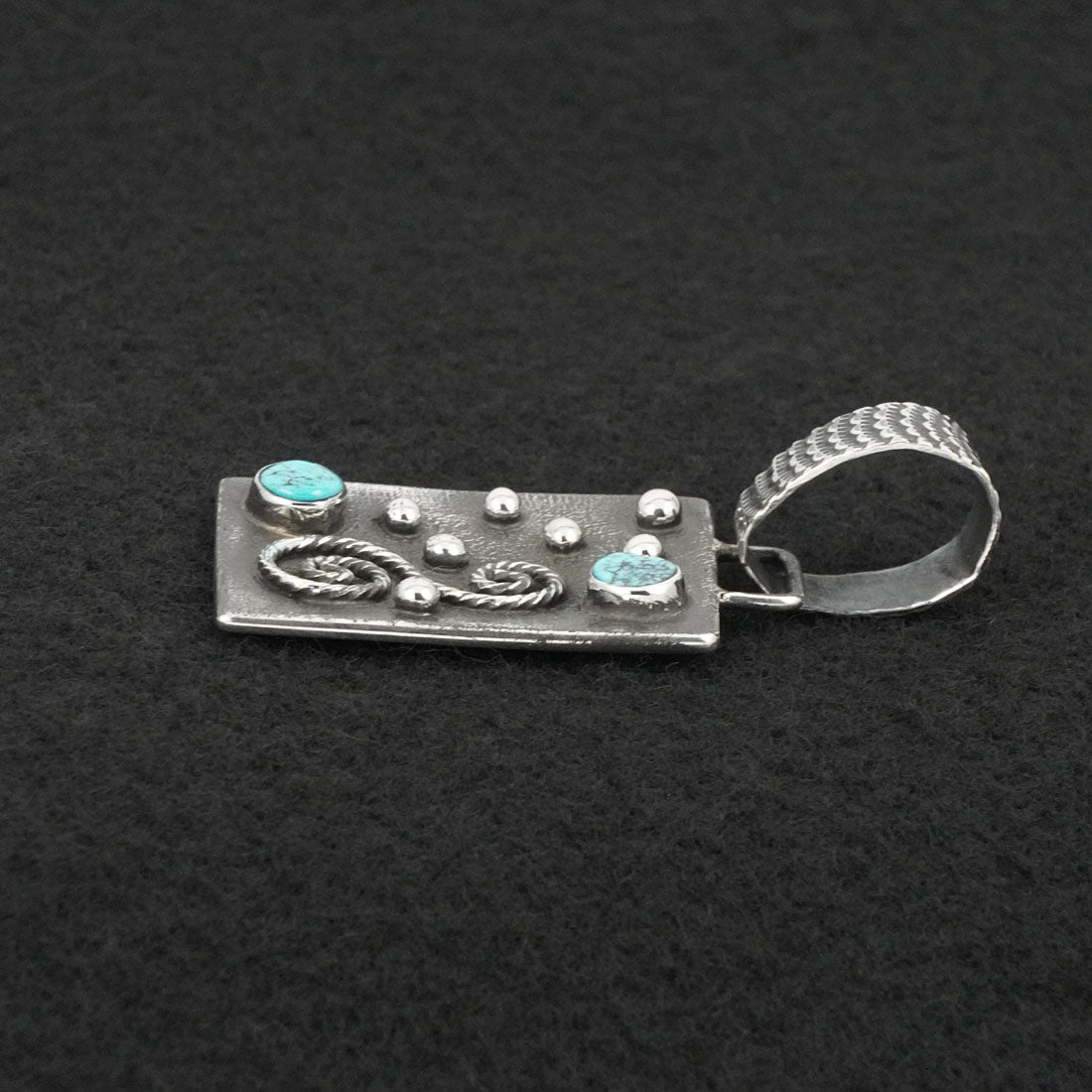 Ernest Rangel Turquoise & Sterling Silver Pendant