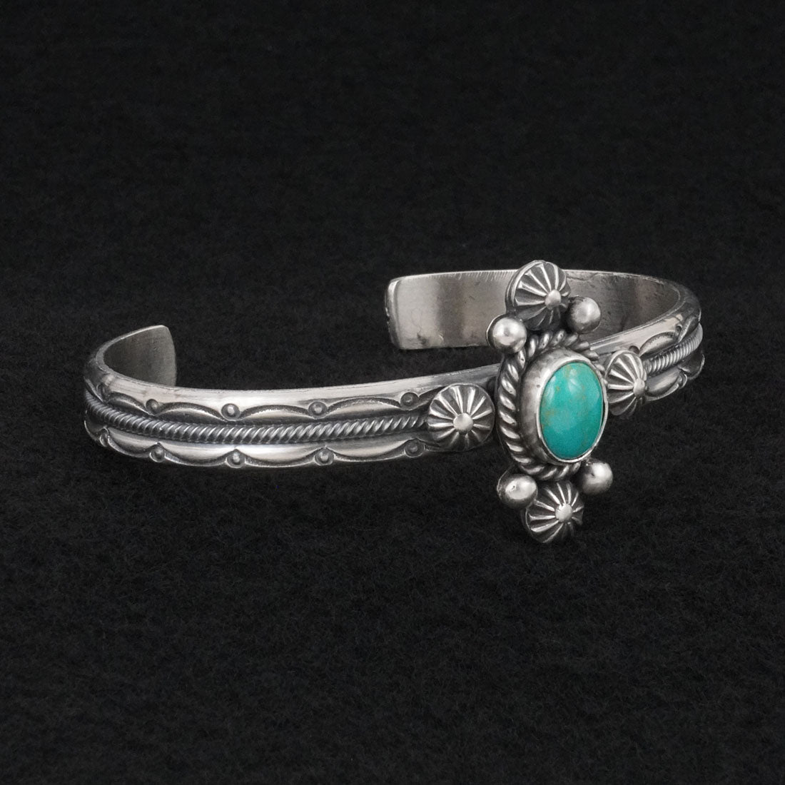 Michael Calladitto Turquoise & Sterling Silver Bracelet