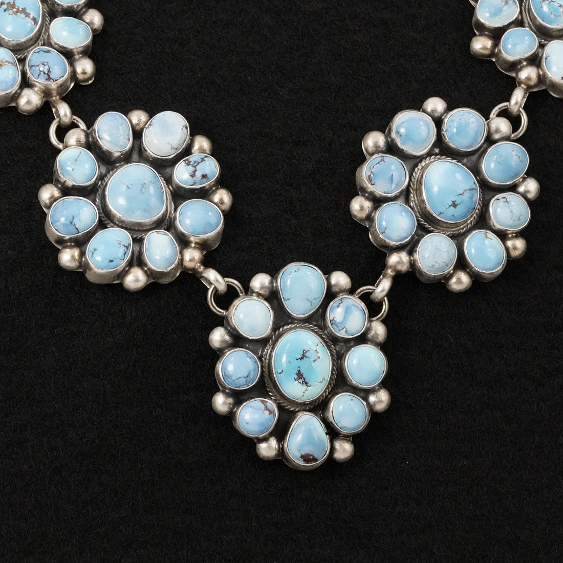 Kathleen Livingston Turquoise & Sterling Silver Necklace Set