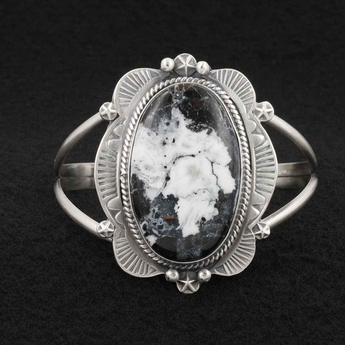Vernon Johnson White Buffalo & Sterling Silver Bracelet
